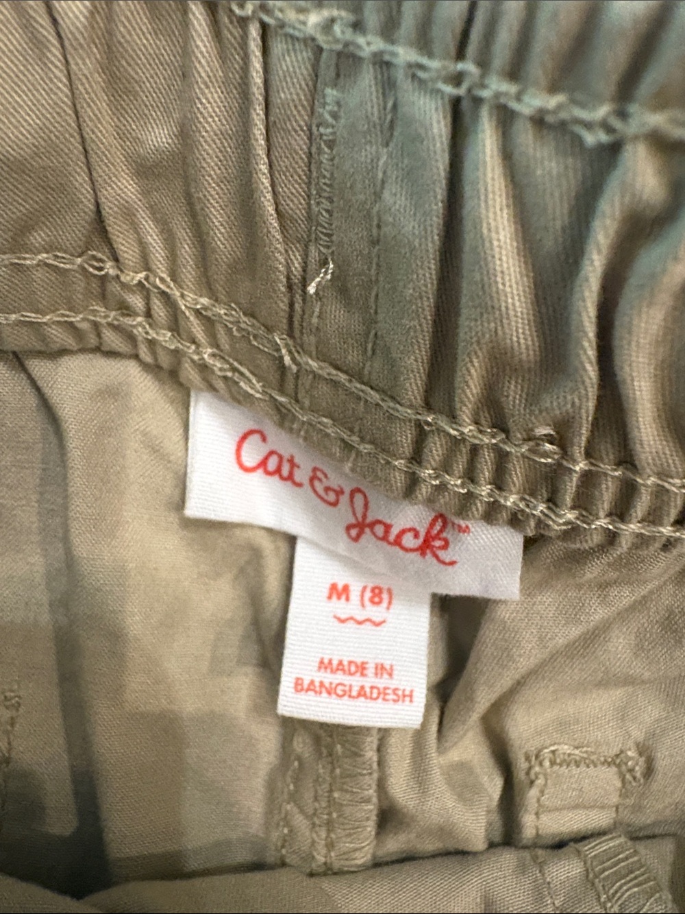 Cat & Jack Kids Pull-On Shorts - Light Blue & Khaki - Picture 5 of 8